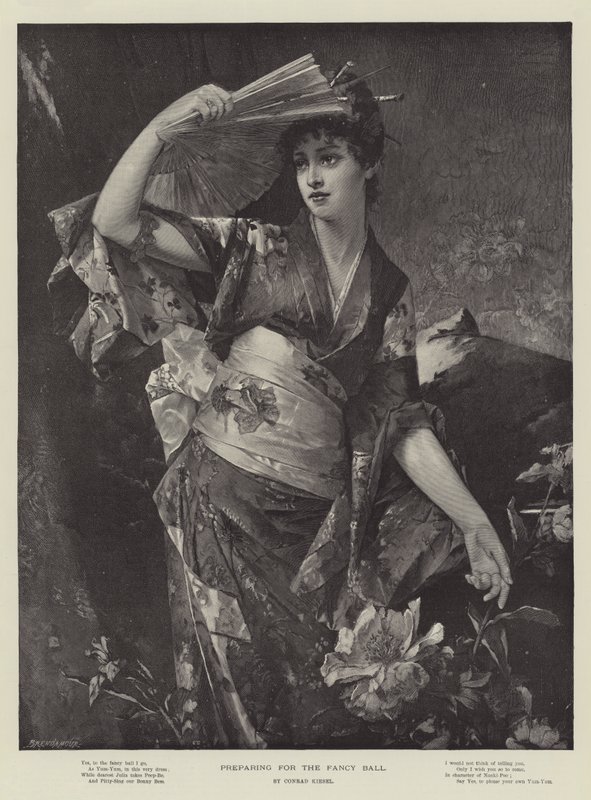 Forberedelse til Fancy Ball af Conrad Kiesel