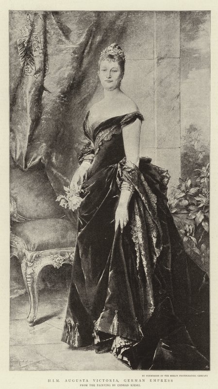 H I M Augusta Victoria, tysk kejserinde af Conrad Kiesel