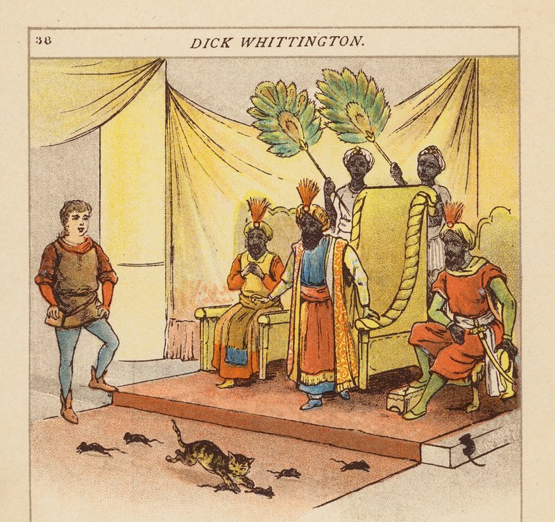 Dick Whittington (farvelitografi) af Constance Haslewood