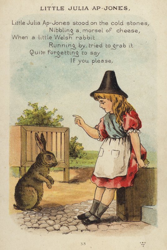 Børnerim: Lille Julia Ap-Jones (chromolitho) af Constance Haslewood