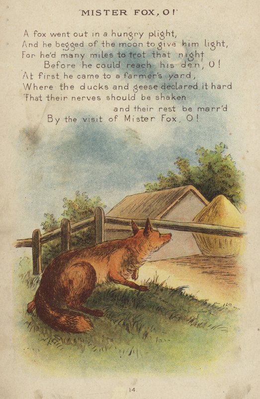 Børnerim: Mister Fox, O! (chromolitho) af Constance Haslewood