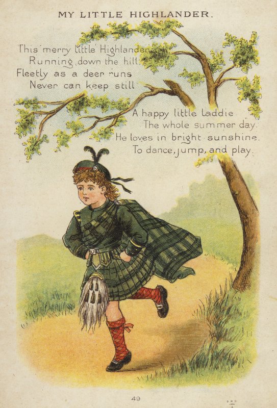 Børnerim: My Little Highlander (chromolitho) af Constance Haslewood