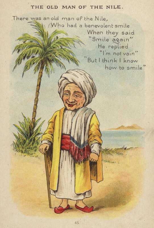 Nursery rim: The Old Man Of The Nile (chromolitho) af Constance Haslewood