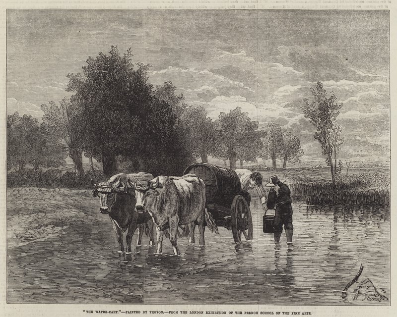 Vandvognen af Constant Emile Troyon