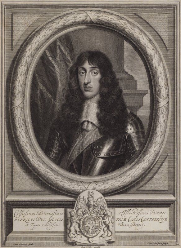 Henry Stuart, hertug af Gloucester, yngste søn af kong Charles I (gravering) af Cornelis II Van Dalen