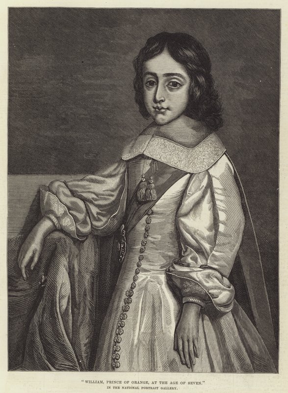 William, Prince of Orange, i en alder af syv, i National Portrait Gallery af Cornelius Janssen van Ceulen