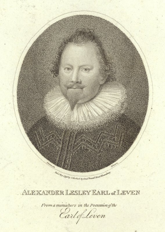 Portræt af Alexander Leslie, jarl af Leven af Cornelius Janssen van Ceulen