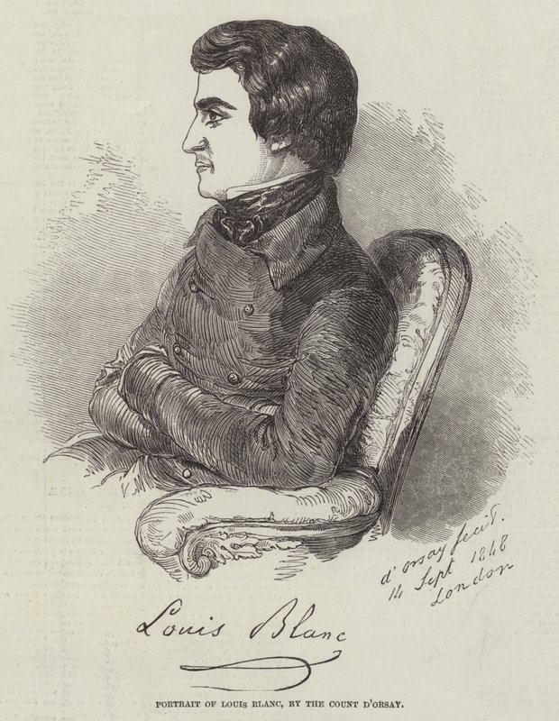 Portræt af Louis Blanc af Count Alfred D