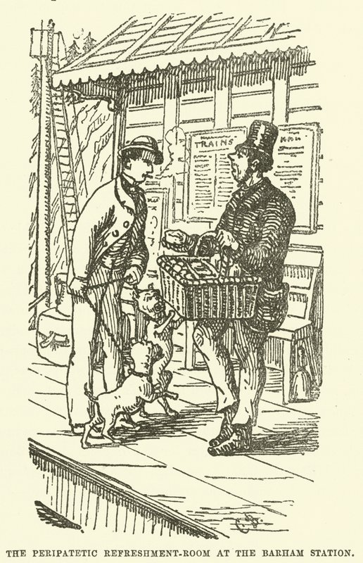 Illustration til Little Mr Bouncer og hans ven Verdant Green af Cuthbert Bradley