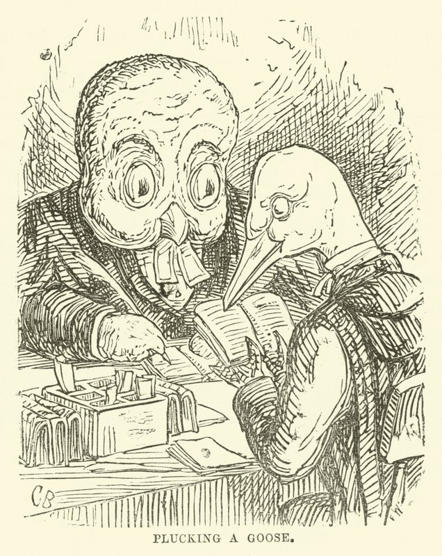 Illustration til Little Mr Bouncer and His Friend Verdant Green af Cuthbert Bradley