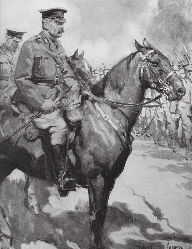 Lord Kitchener inspicerer en del af "Kitchener