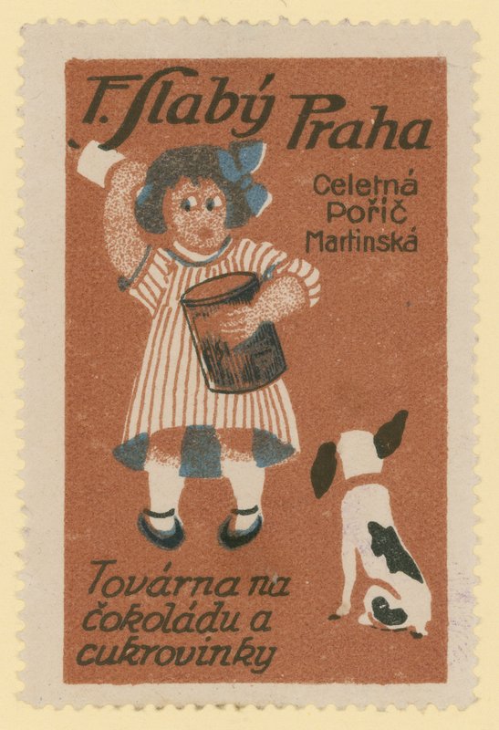 F Slaby chokolade- og sukkervarefabrik, Prag af Czech School