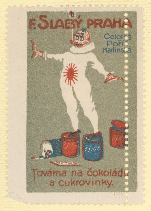 F Slaby chokolade- og sukkervarefabrik, Prag af Czech School
