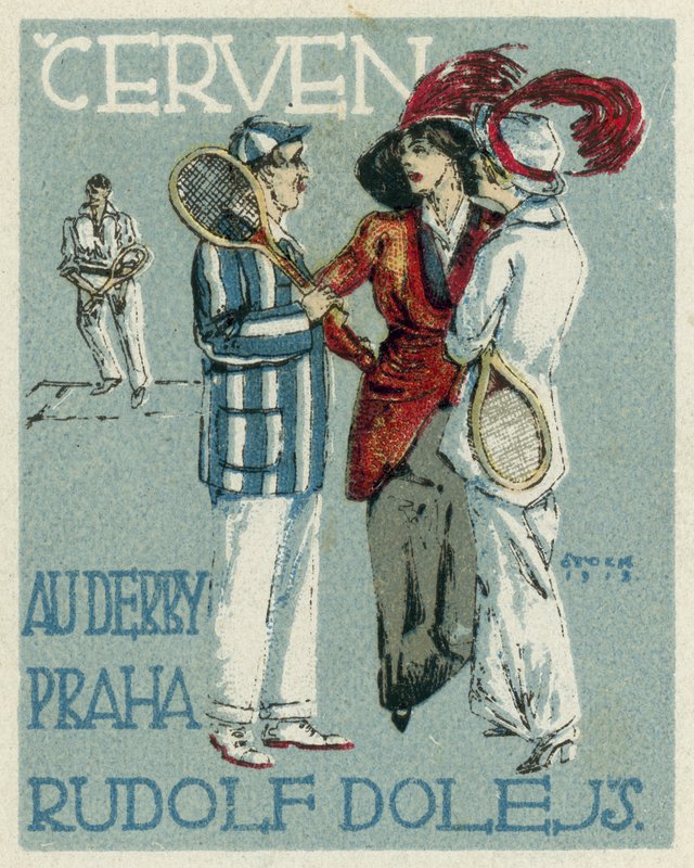 Juni. Au Derby Rudolf Dole mode, Prag af Czech School