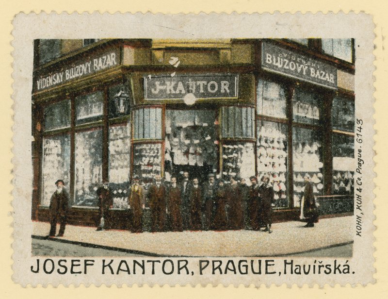 Butik foran Josef Kantor, Prag af Czech School