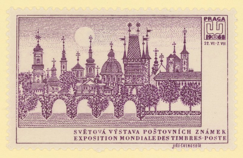 Verdensfrimærkeudstilling, Prag, 1968 af Czech School