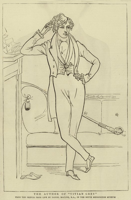 Forfatteren til Vivian Gray af Daniel Maclise
