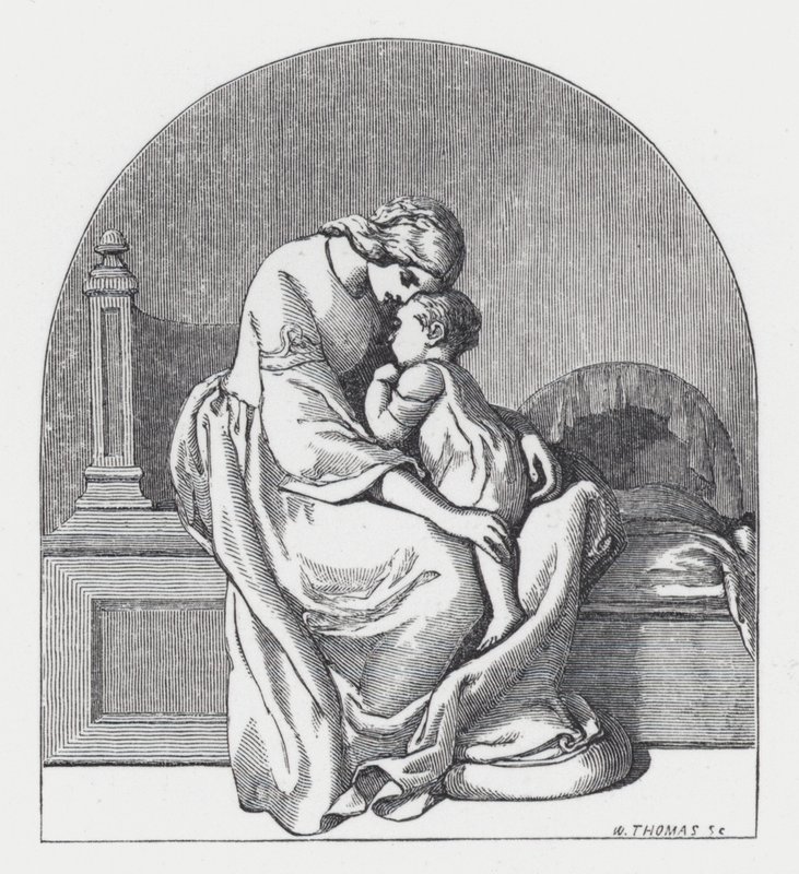 Illustration til Tennysons digt, The Princess (gravering) af Daniel (after) Maclise