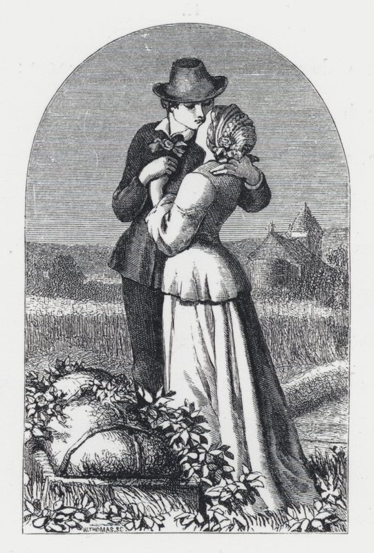 Illustration til Tennysons digt, The Princess (gravering) af Daniel (after) Maclise