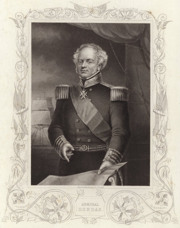 Admiral Dundas (kobberstik) af Daniel John. Pound