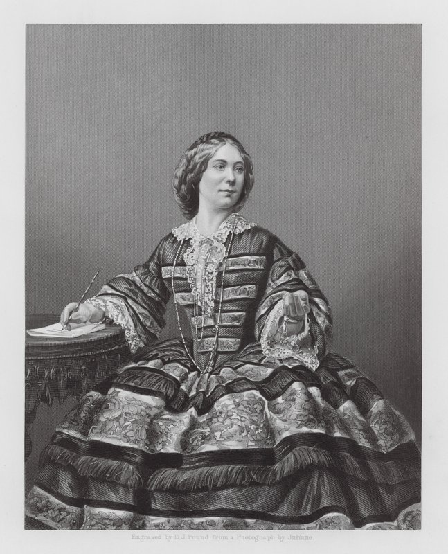 Amy Sedgwick, britisk skuespillerinde (gravure) af Daniel John. Pound
