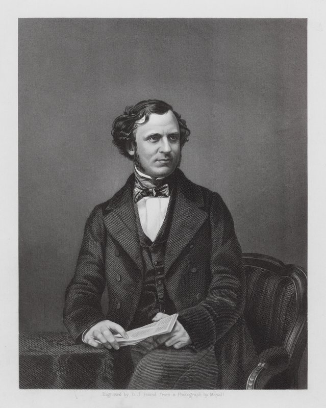 Edward Henry Stanley, Lord Stanley, britisk politiker (kobberstik) af Daniel John. Pound