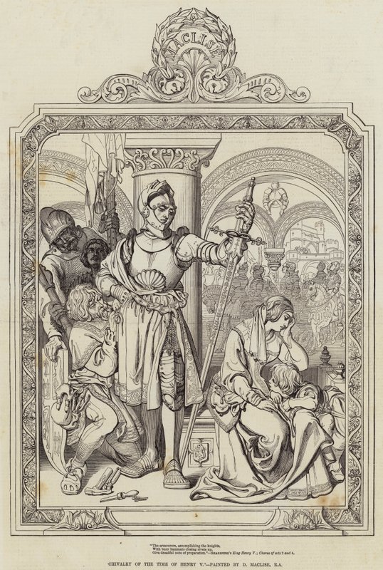 Ridderlighed fra Henry Vs tid af Daniel Maclise