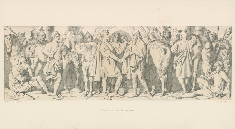 Harold og hertug William mødes af Daniel Maclise