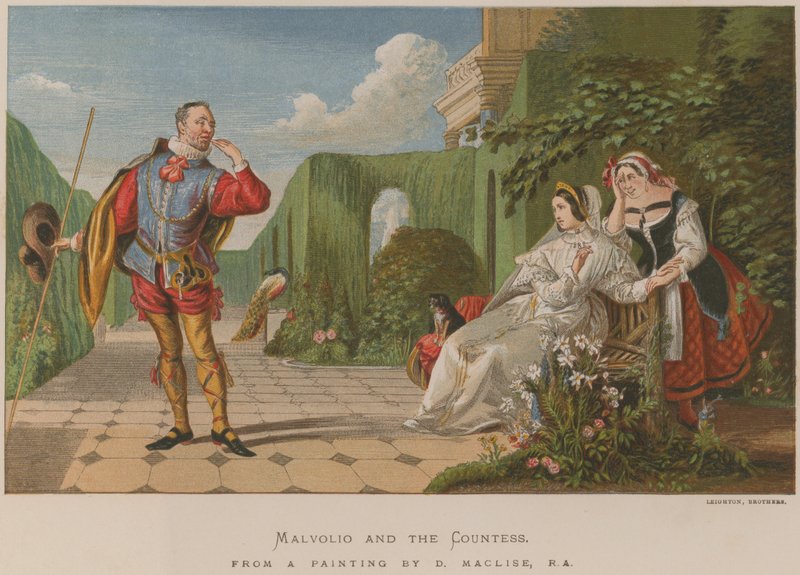 Malvolio og grevinden af Daniel Maclise