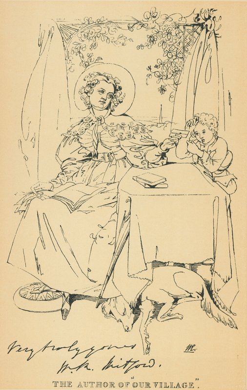 Mary Russell Mitford af Daniel Maclise
