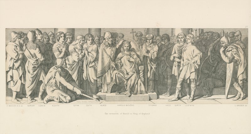 Kroningen af Harold som konge af England af Daniel Maclise