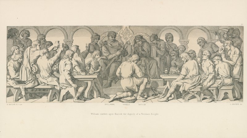 William giver Harold en normannisk ridders værdighed af Daniel Maclise