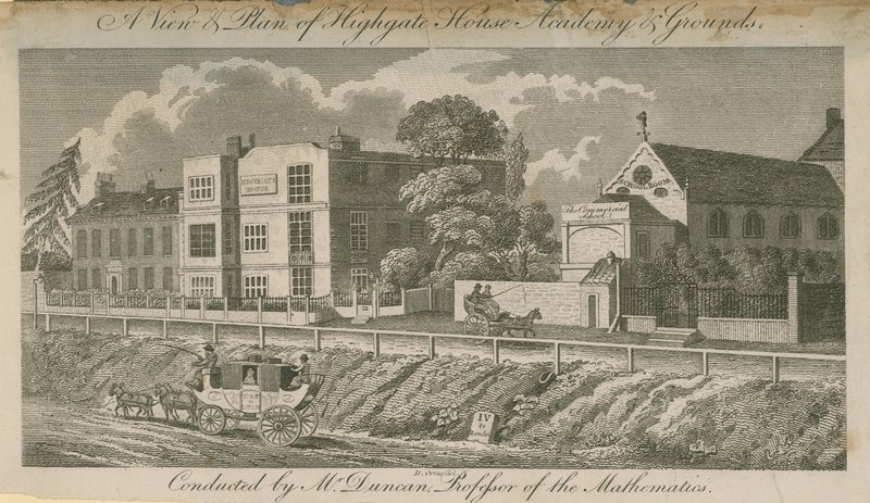 Et billede og en plan af Highgate House Academy
