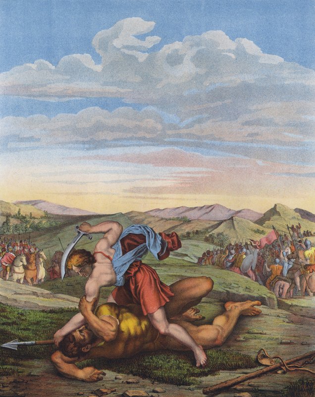 David besejrer Goliat af Daniele da Volterra 1509 66 after Daniele da Volterra 1509 66 after