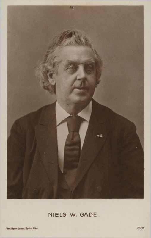 Niels Wilhelm Gade, dansk komponist, dirigent, violinist, organist og lærer (1817-1890) af Danish Photographer