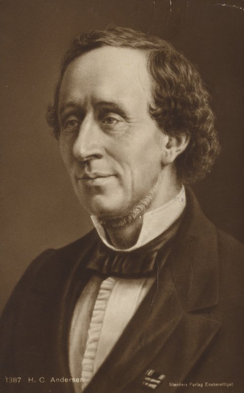 Hans Christian Andersen (1805-1875), dansk forfatter og digter af Danish School