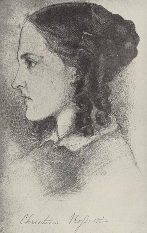 Christina Rossetti, engelsk digter af Dante Gabriel Charles Rossetti
