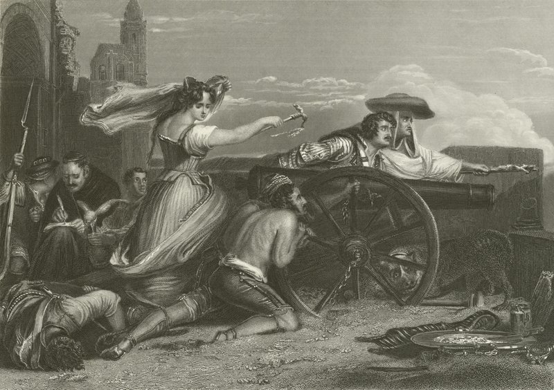 Forsvaret af Saragossa, Spanien, 1808 af David Wilkie