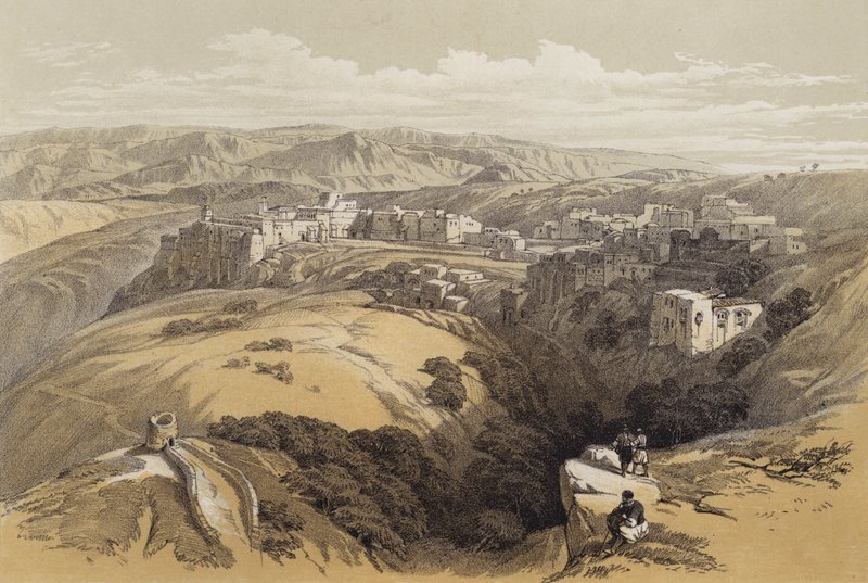 Bethlehem (farve litho) af David (after) Roberts