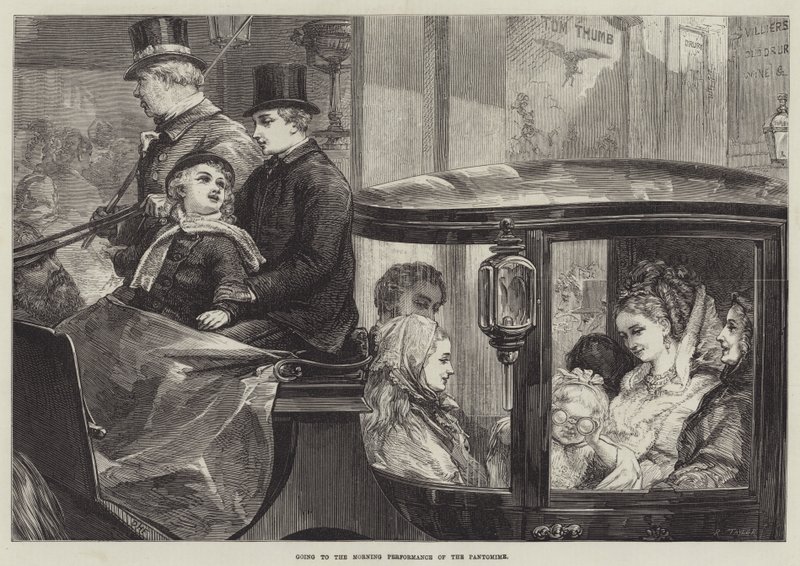 Går til morgenforestillingen i Pantomime af David Henry Friston