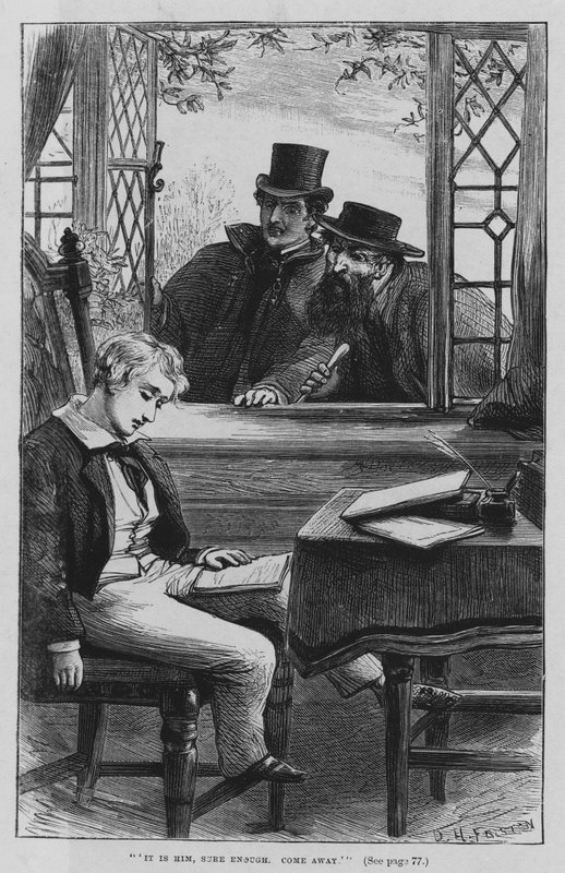 Illustration til Oliver Twist af Charles Dickens (gravering) af David Henry Friston