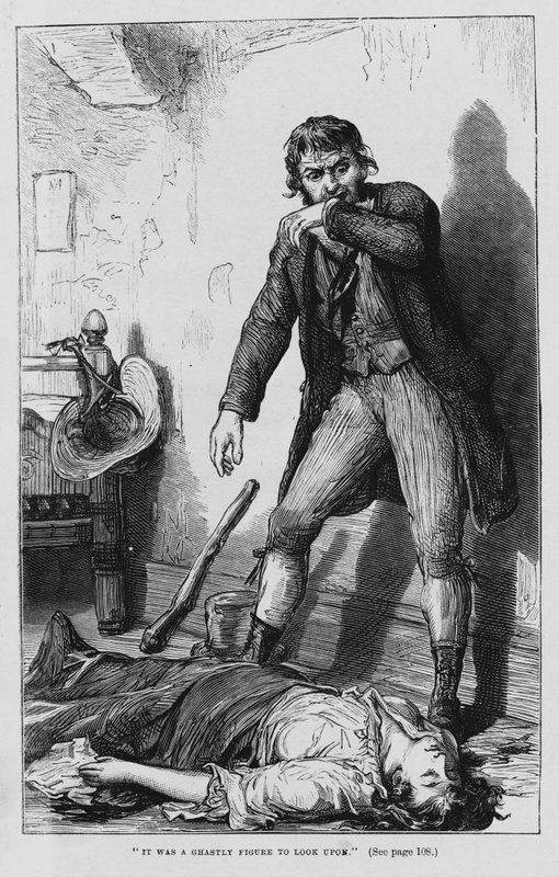 Illustration til Oliver Twist af Charles Dickens (gravering) af David Henry Friston