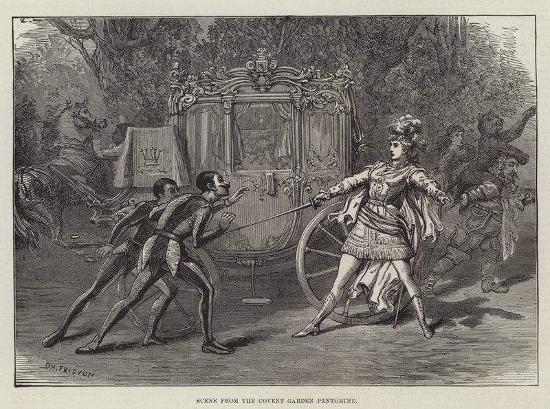 Scene fra Covent Garden Pantomime af David Henry Friston