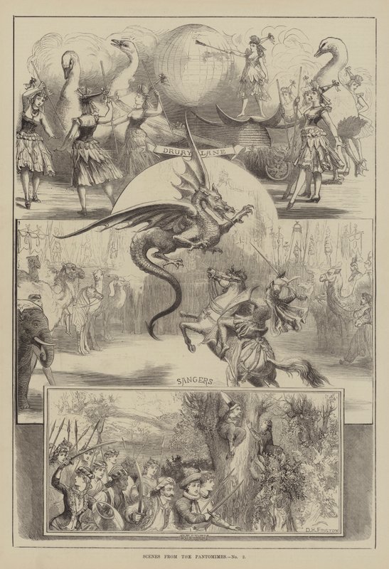 Scener fra Pantomimes af David Henry Friston
