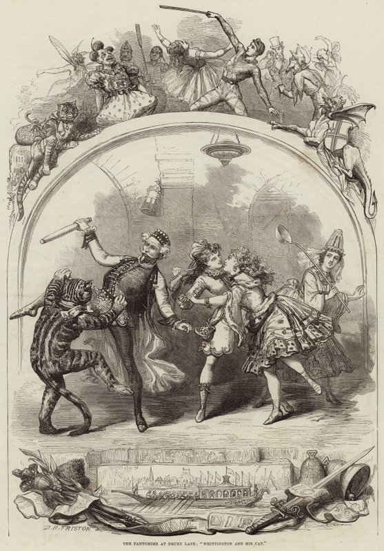 Pantomimen på Drury Lane, Whittington og hans kat af David Henry Friston
