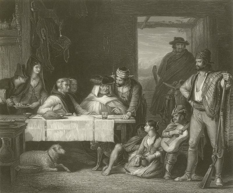 Et guerillakrigsråd af David Wilkie