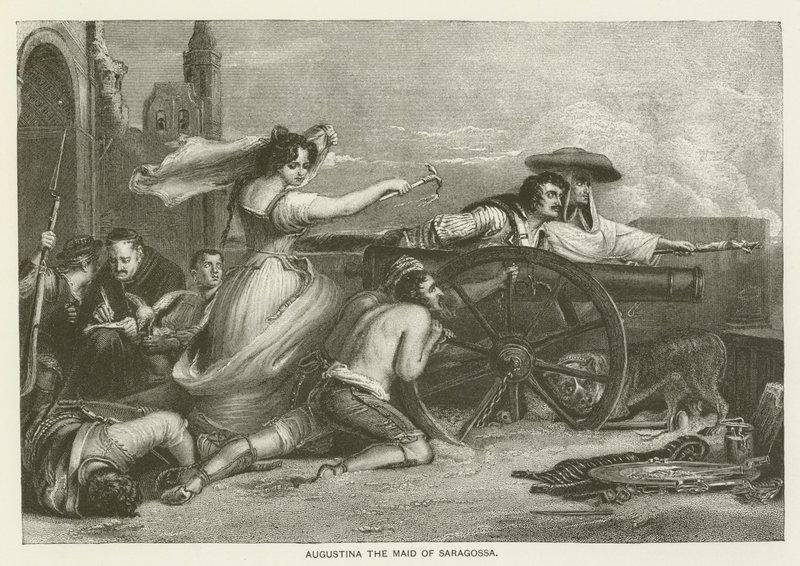 Augustina, tjenestepigen i Saragossa af David Wilkie