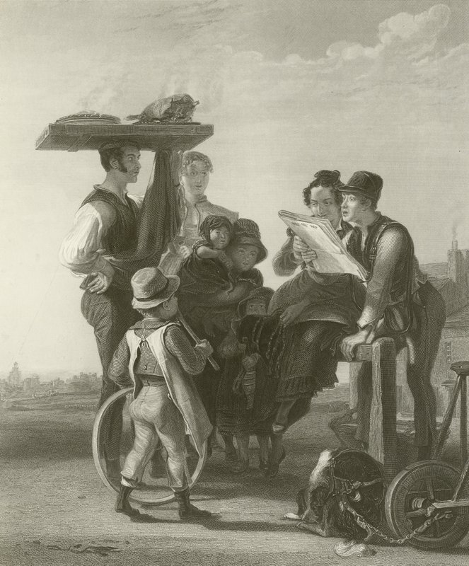 Læsning af nyhederne af David Wilkie