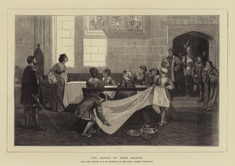 Anholdelsen af Anne Boleyn af David Wilkie
