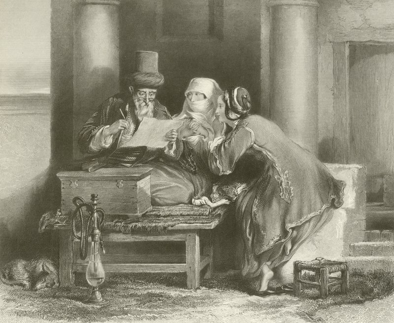Den tyrkiske brevskriver af David Wilkie